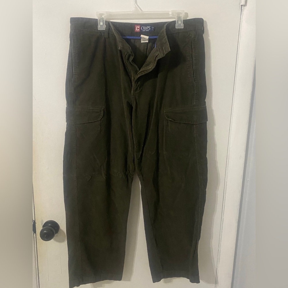 Chaps Corduroy Cargo Pants Sz 36